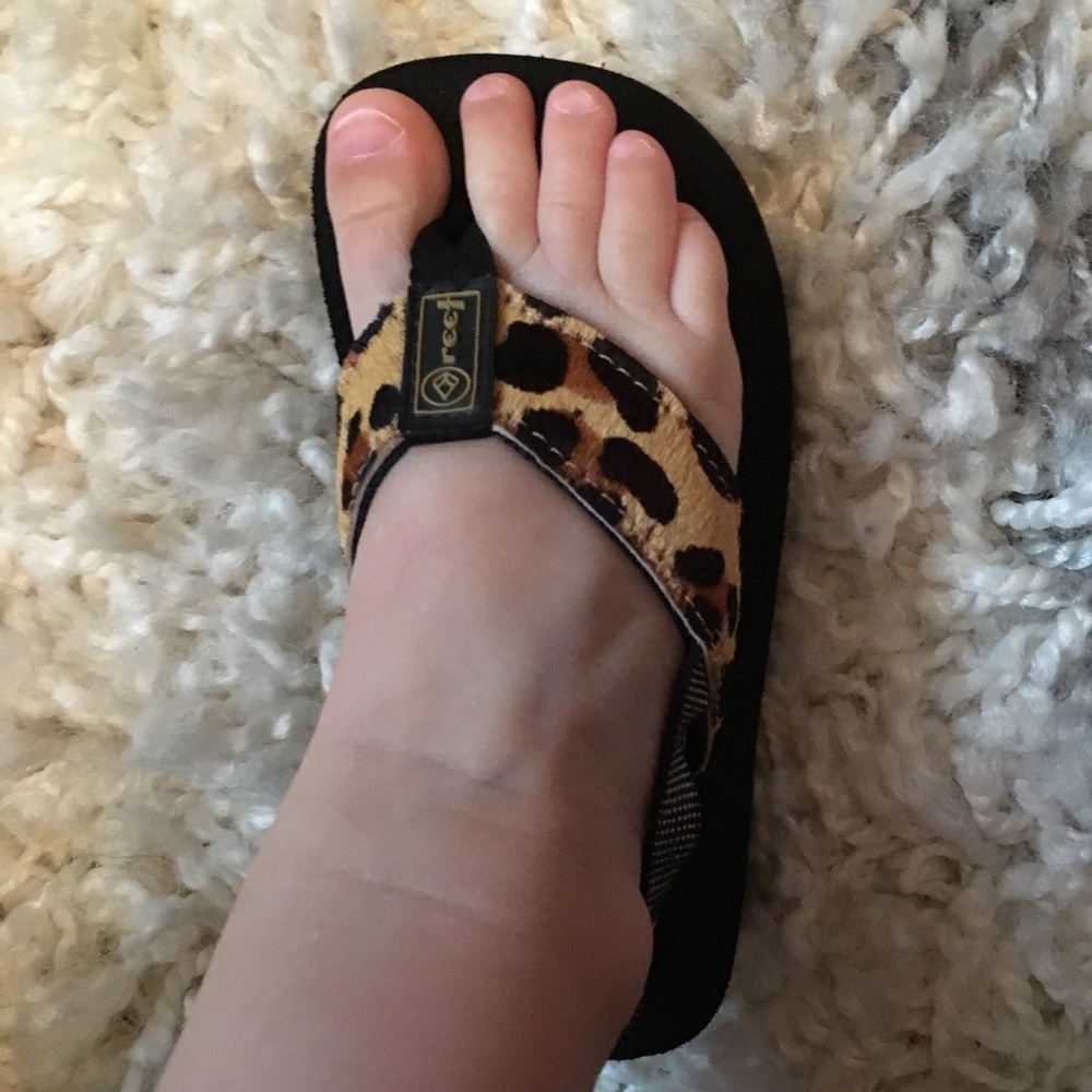 Red leopard sandals 5/6